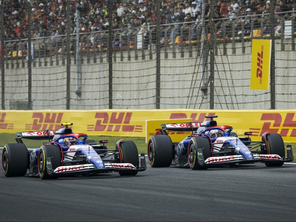 Daniel Ricciardo konnte Teamkollege Yuki Tsunoda in China erstmals abhängen