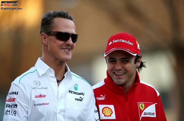 Felipe Massa denkt im Gebet an seinen Freund Michael Schumacher