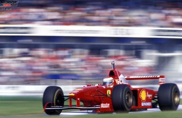 Vier Jahre - von 1996 bis 1999 - fuhr Eddie Irvine für die Scuderia Ferrari (hier in seiner zweiten Saison).