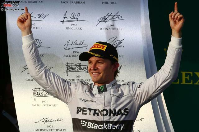 Nico Rosberg sichert sich einen Eintrag in den Geschichtsbüchern der Formel 1. Der Deutsche und Mercedes sind die ersten Sieger der zweiten Turbo-Ära der Formel 1!