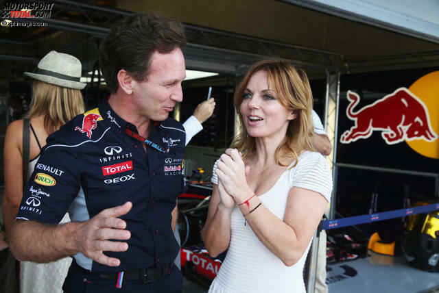 Da haben sich ganz offenbar zwei gefunden: Red-Bull-Teamchef Christian Horner und Geri Halliwell!