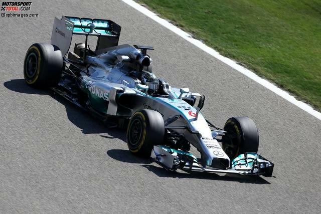Nico Rosberg brannte in Bahrain mit 1:35.697 Minuten die Bestzeit in den Asphalt.