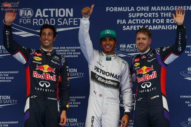 Zum dritten Mal ist es Lewis Hamilton, der in dieser Saison über die Pole-Position jubeln darf. Und für Mercedes heißt es: vier aus vier!