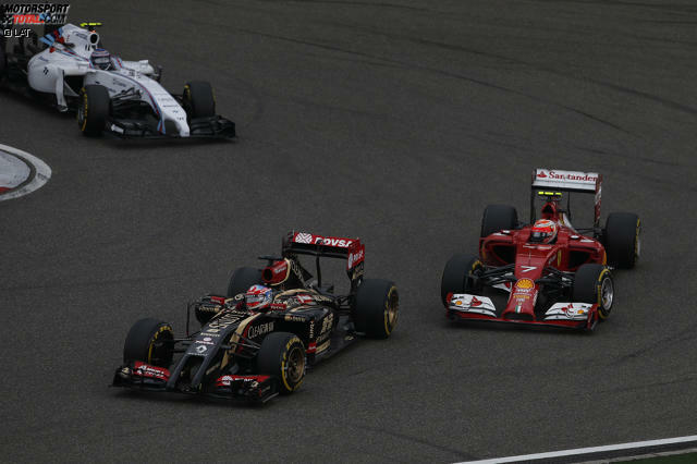 Kimi Räikkönen hatte im Rennen seine liebe Mühe - auch gegen die Autos seines ehemaligen Arbeitgebers. Am Ende wurde er Achter.
