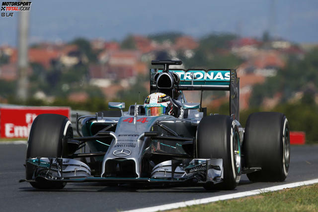 Lewis Hamilton war am Freitag auf dem Hungaroring zweimal der Schnellste.