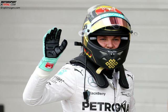 Nico Rosberg steht zum dritten Mal in Folge auf dem besten Startplatz