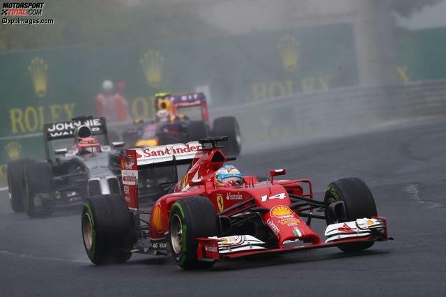 Fernando Alonso führte das Rennen lange an und wurde am Ende starker Zweiter