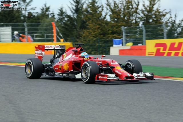 Fernando Alonso beeindruckte am Freitag in Belgien mit einem guten Tempo