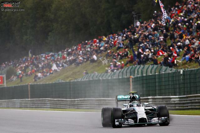 Nico Rosberg fuhr seine erste Pole-Position in Spa-Francorchamps ein