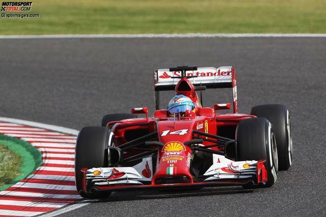Fernando Alonso ist in Suzuka erster Verfolger von Mercedes und Williams
