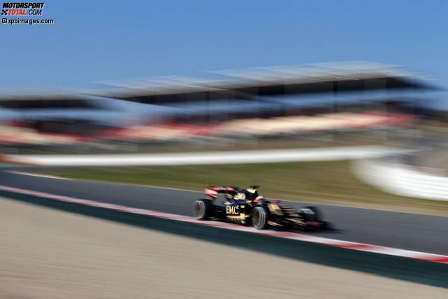 Überraschung am ersten Testtag in Barcelona: Pastor Maldonado fährt für Lotus zur Bestzeit.