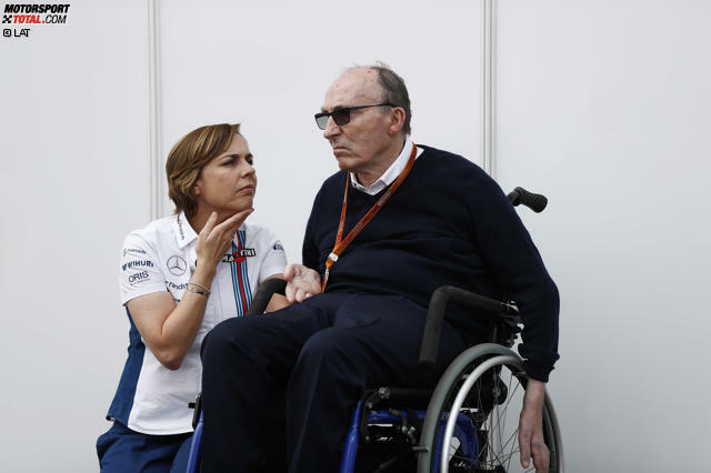 Frank Williams mit Tochter Claire: Der letzte WM-Titel ist 19 Jahre her. Jetzt durch die Highlights des Rennens in Monza klicken!