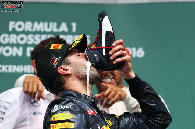 Daniel Ricciardo brachte die verrückte Tradition aus Australien in die Formel 1.