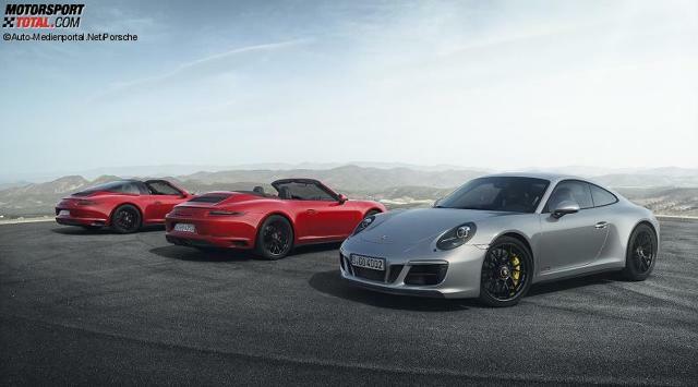 Porsche 911 Targa 4 GTS, 911 Carrera 4 GTS Cabriolet und 911 Carrera 4 GTS