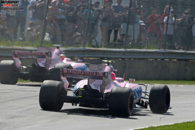 Bei Force India ging es in Montreal nicht nur auf der Strecke heiß her. Jetzt durch das Stallduell und andere Rennhighlights klicken!