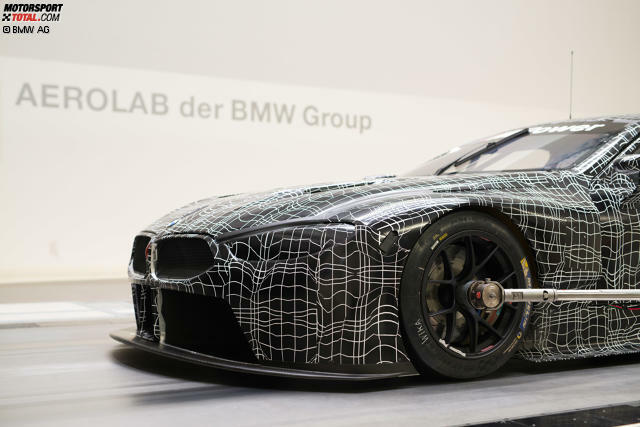 Im Windkanal von BMW wurde an der Aerodynamik des M8 GTE gefeilt.