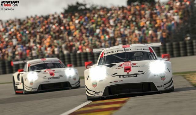 Vorhang auf für das Porsche-E-Sport-Team: Die erste Bewährungsprobe gibt es gleich im digitalen Le Mans