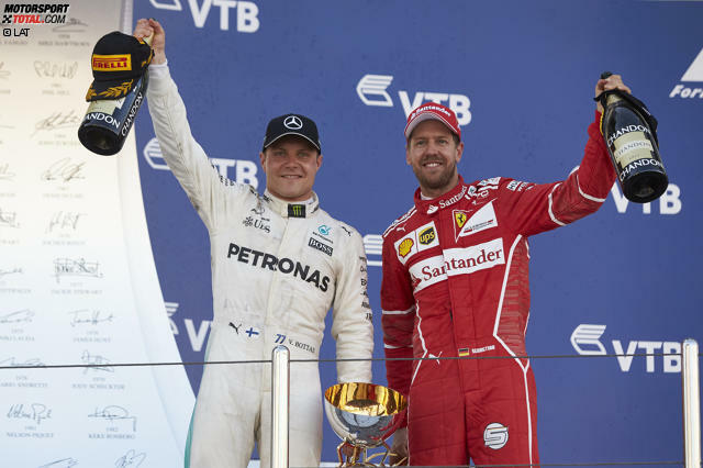 "Hat 'ne Weile gedauert, huh?" Im 81. Grand Prix seiner Karriere feiert Valtteri Bottas seinen ersten Sieg in der Formel 1. Landsmann Mika Häkkinen hat 96 Anläufe gebraucht - und wurde danach zweimal Weltmeister. Sebastian Vettel, knapp geschlagen, gratuliert neidlos: "Valtteri war der Mann des Rennens!"