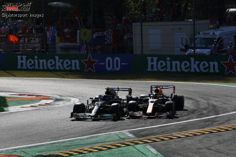 Bild für Bild: Der Unfall von Verstappen und Hamilton in Monza