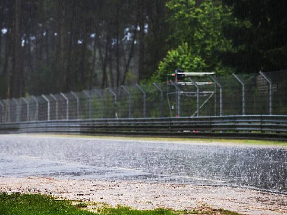 Regen in Le Mans