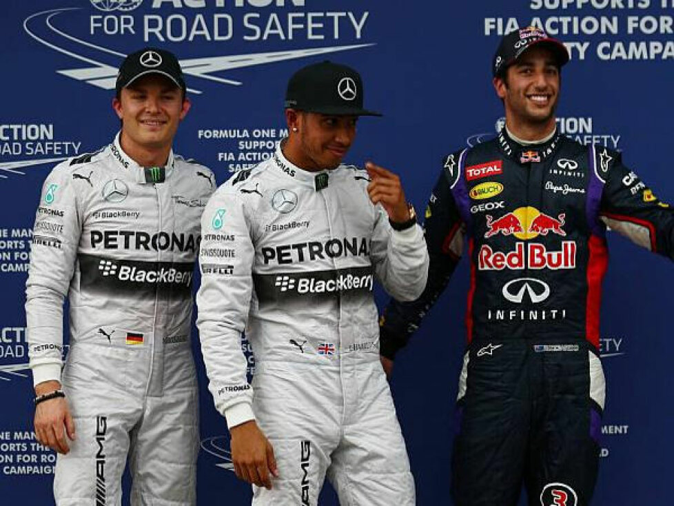 Lewis Hamilton, Daniel Ricciardo, Nico Rosberg