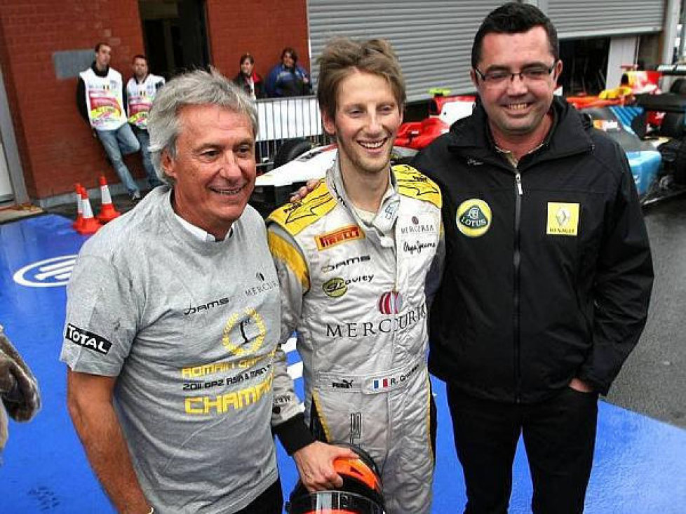 Jean-Paul Driot, Romain Grosjean, Eric Boullier