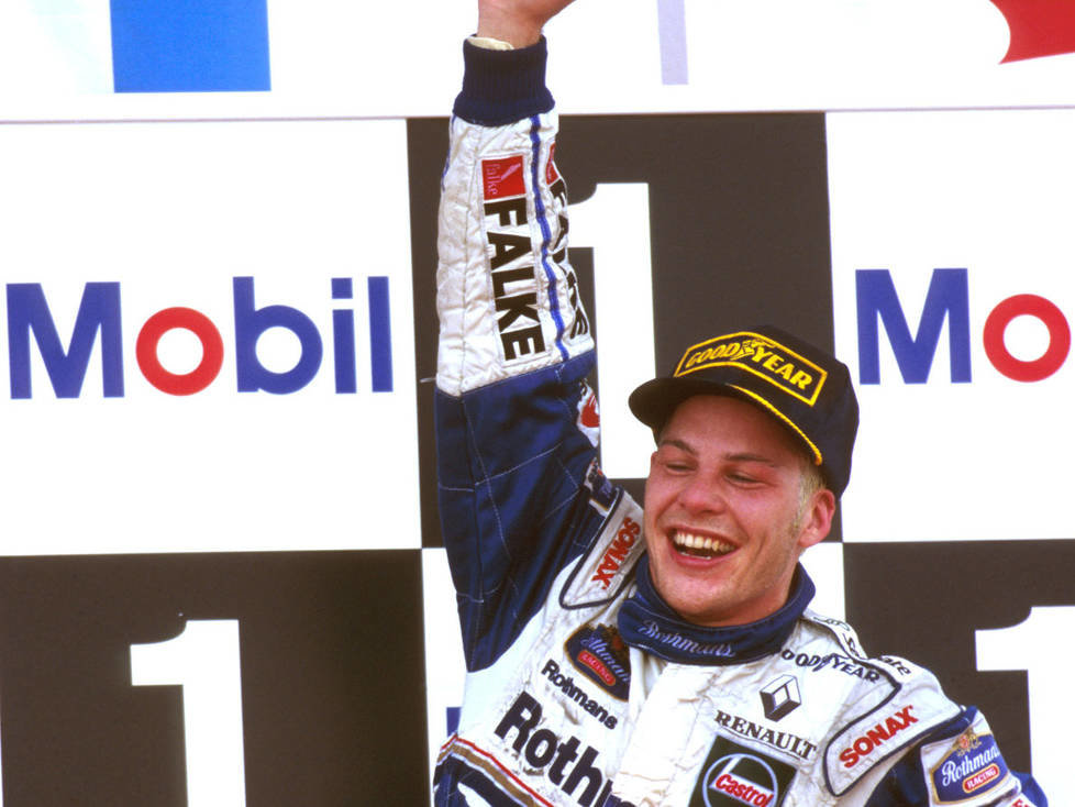 Mika Häkkinen, David Coulthard, Jacques Villeneuve