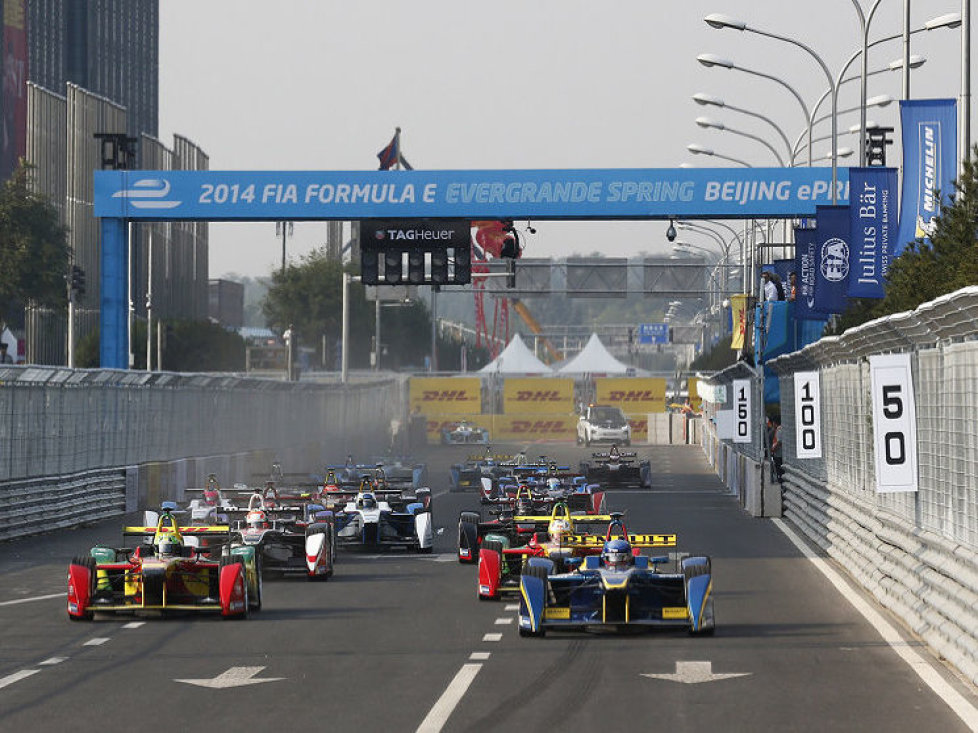 Start zum Formel-E-Saisonauftakt in Peking