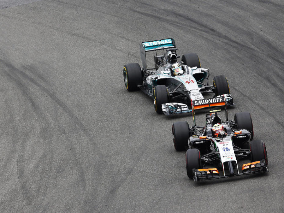 Sergio Perez, Lewis Hamilton