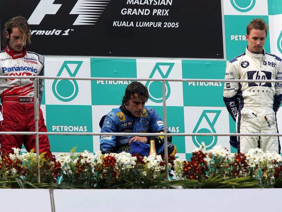 Jarno Trulli, Fernando Alonso, Nick Heidfeld