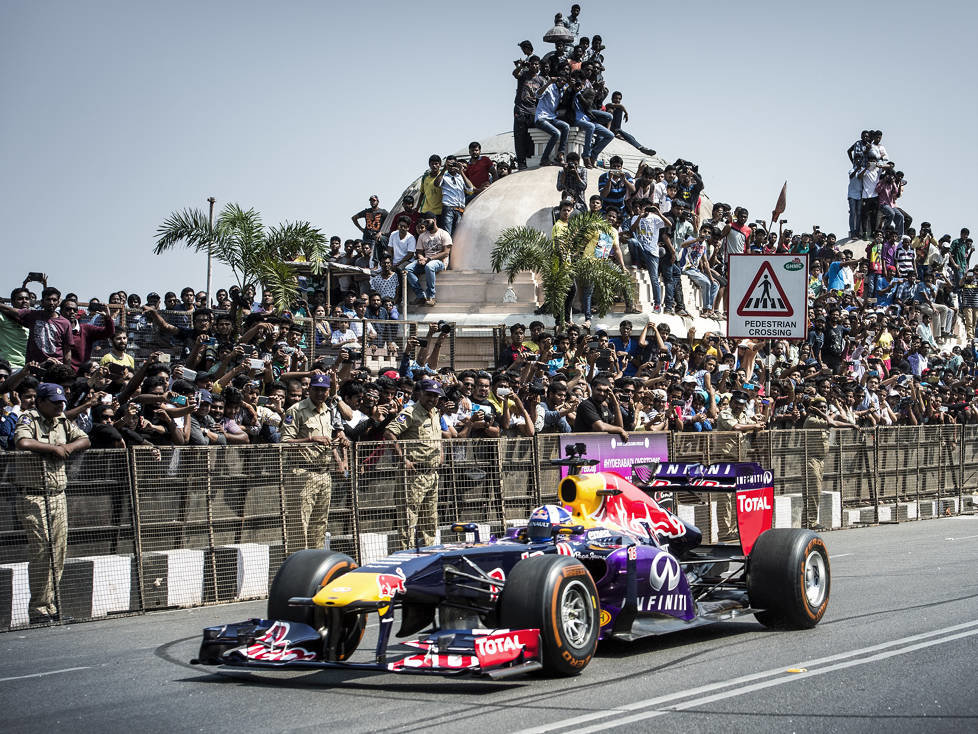David Coulthard in Hyderabad