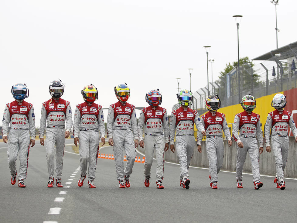 Das Audi-Aufgebot für die 24 Stunden von Le Mans 2015
