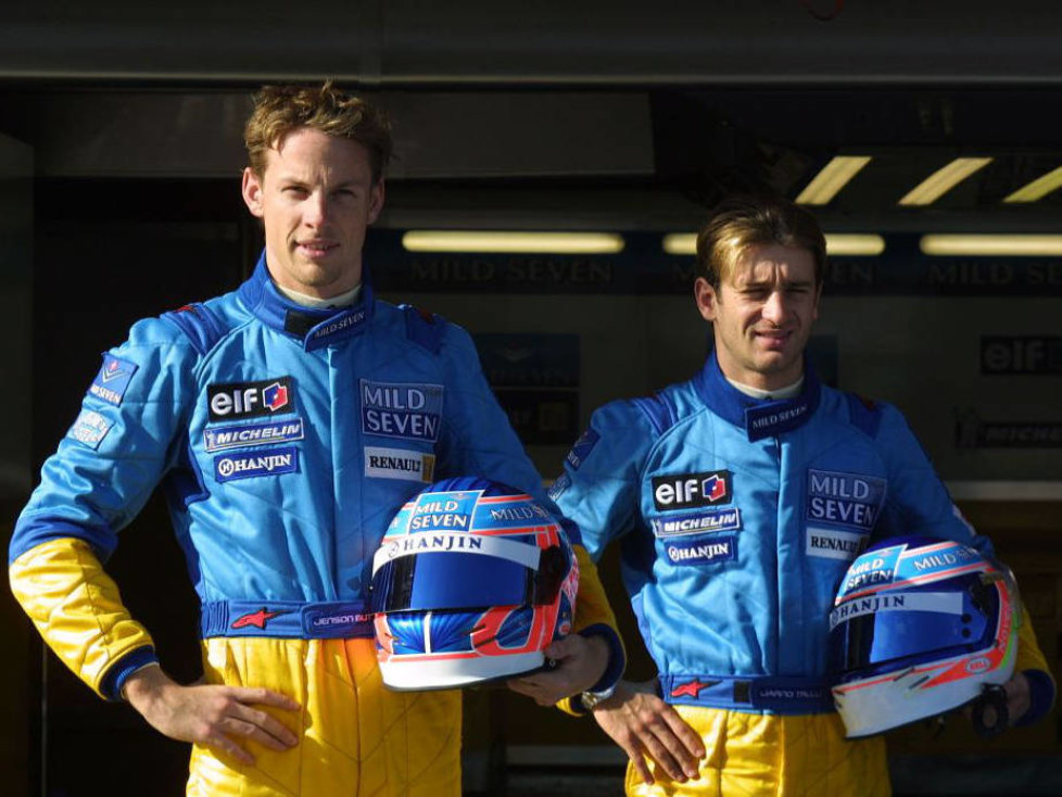 Jenson Button und Jarno Trulli fuhren 2002 gemeinsam für Renault