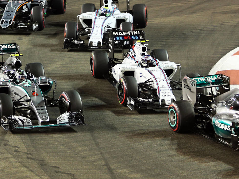Lewis Hamilton, Nico Rosberg, Valtteri Bottas