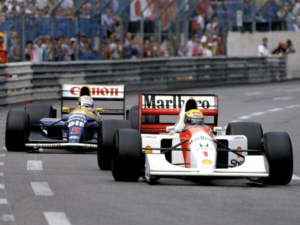 Nigel Mansell, Ayrton Senna