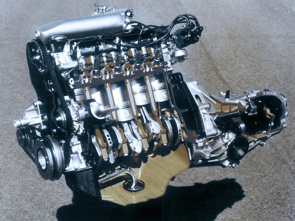 Fünfzylinder-Benzinmotors von Audi von 1976