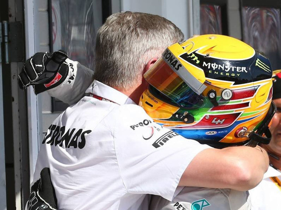 Ross Brawn, Lewis Hamilton