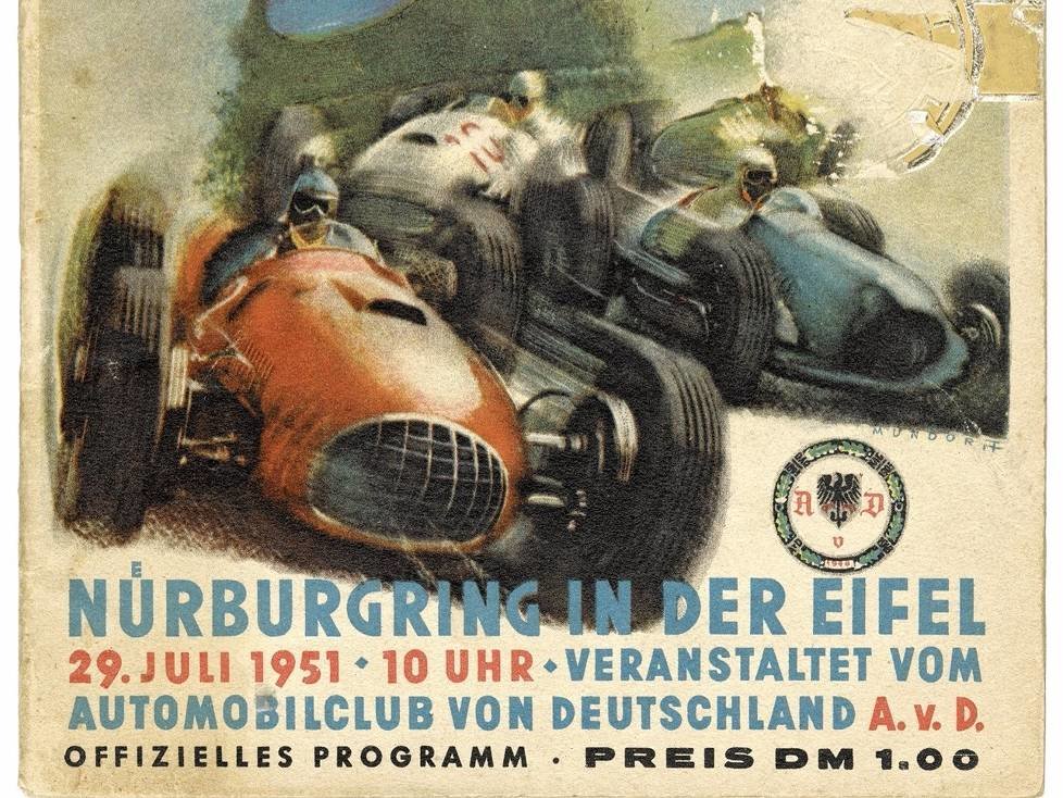Mit dem Großen Preis von Deutschland findet auf dem Nürburgring 1951 zum ersten Mal nach dem Zweiten Weltkrieg ein internationales Rennen statt.
