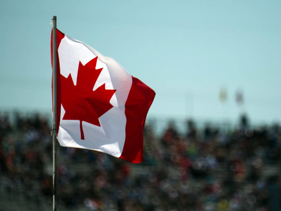 Kanadische Flagge in Montreal