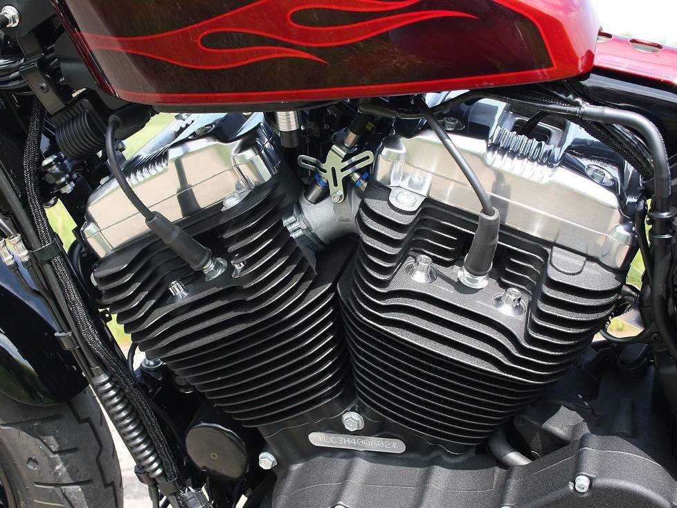 Motor der Harley-Davidson Sportster Forty-Eight
