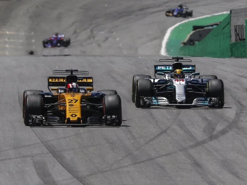 Nico Hülkenberg, Lewis Hamilton