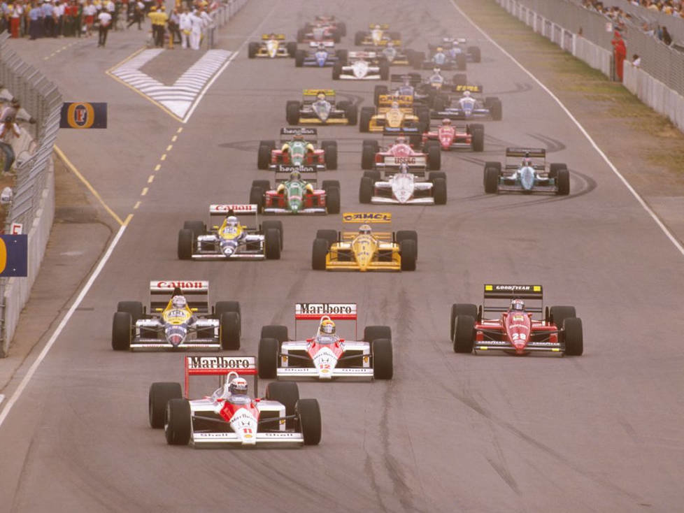 Alain Prost, Gerhard Berger, Nigel Mansell