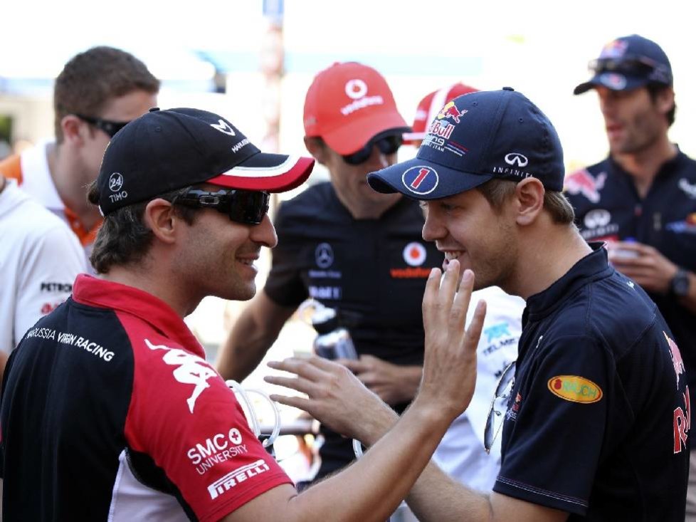Timo Glock, Sebastian Vettel