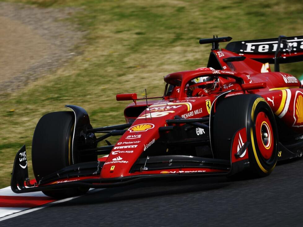 Charles Leclerc im Ferrari SF-24 beim Formel-1-Rennen in Japan 2024