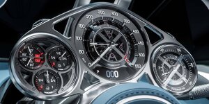 Bugatti Tourbillon: Instrumente von Schweizer Uhrmachern