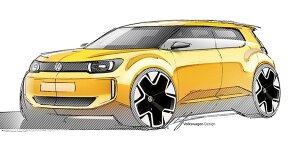 Der künftige VW ID.1 zeigt sich ein wenig mehr