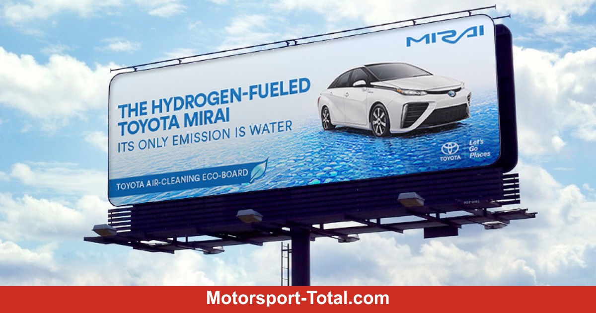 Kuriose Idee: Toyota reinigt mit Mirai-Werbung die Luft - Motorsport-Total.com
