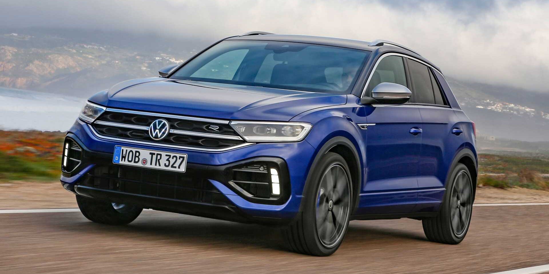 Volkswagen T-Roc R Facelift (2022) erstmals als Erlkönig erwischt