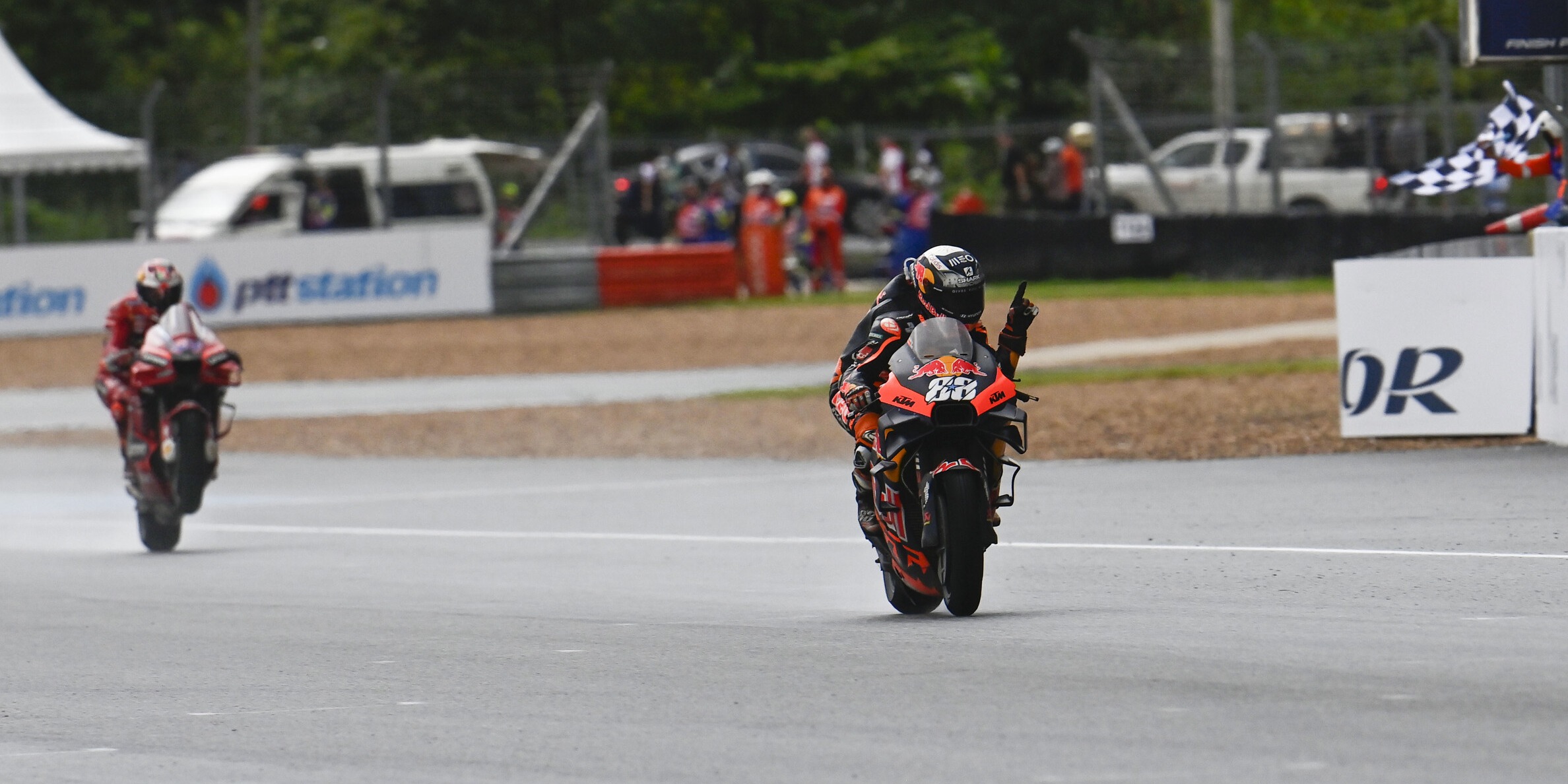 MotoGP-Rennen Buriram 2022 Miguel Oliveira triumphiert erneut im Regen