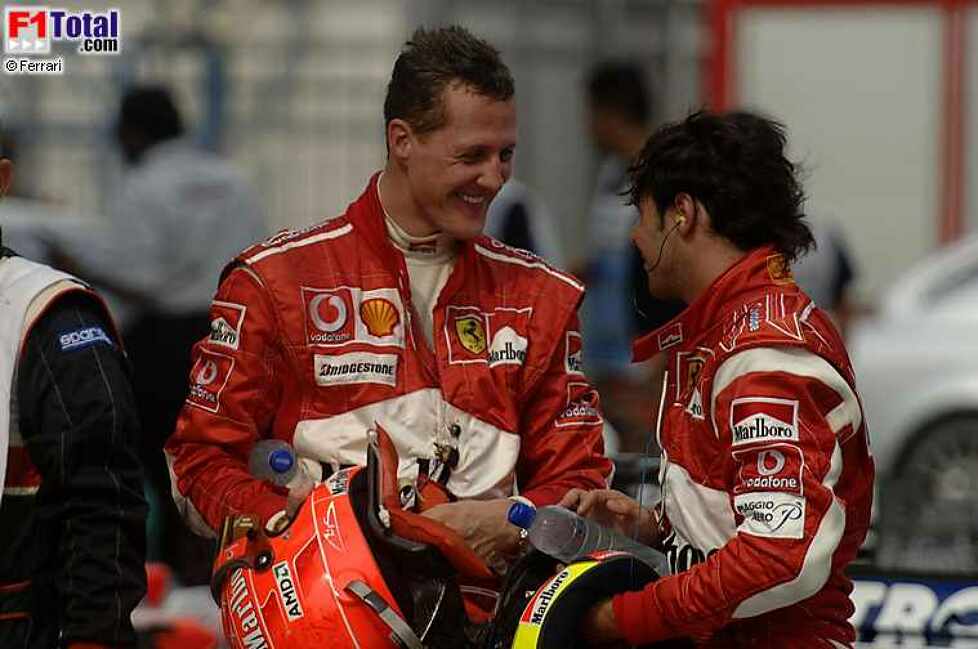 Michael Schumacher und Felipe Massa (Ferrari)